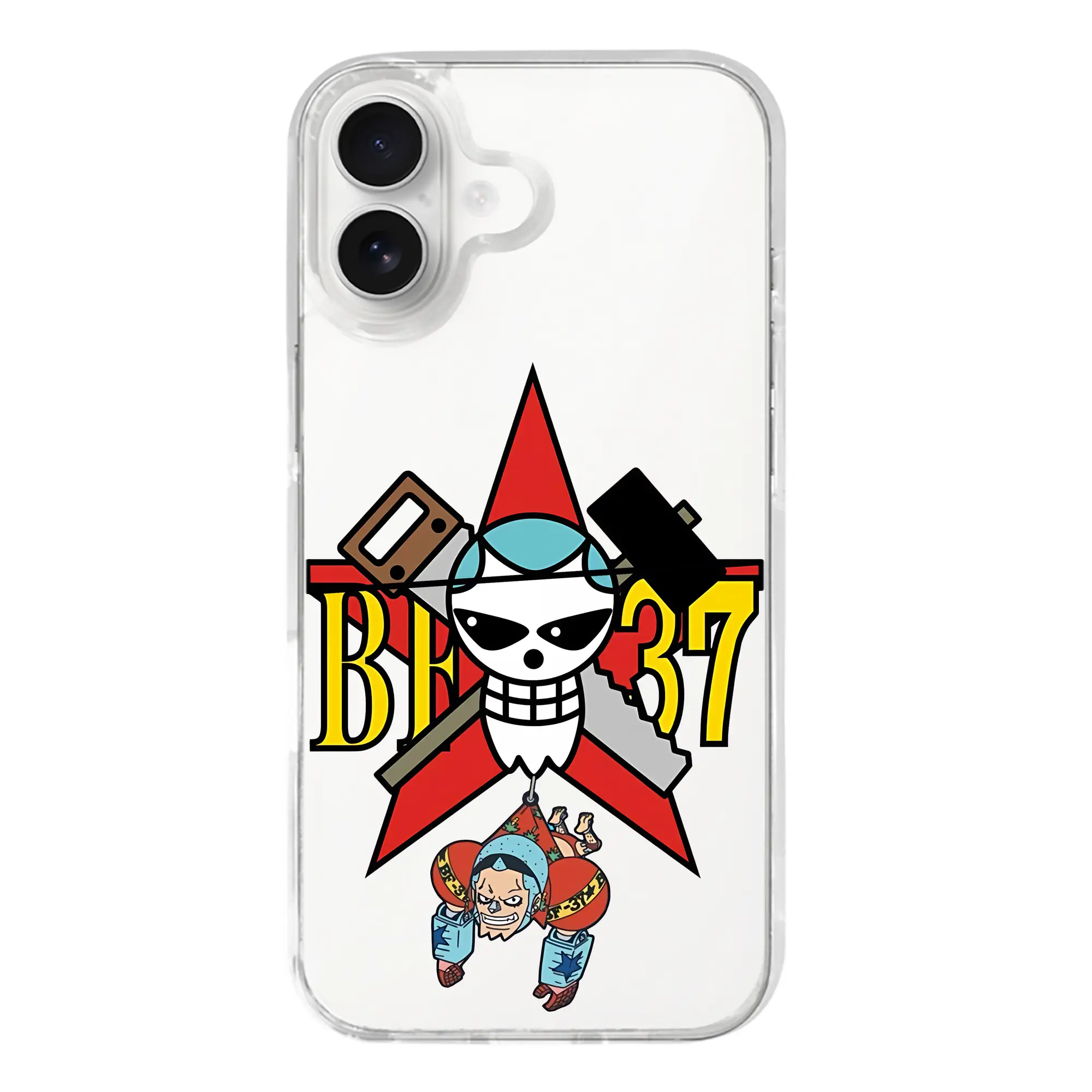 ワンピース グッズ フランキー - iPhone 17シリーズ 透明スマホケース – 薄型・耐衝撃・精密フィット保護カバー